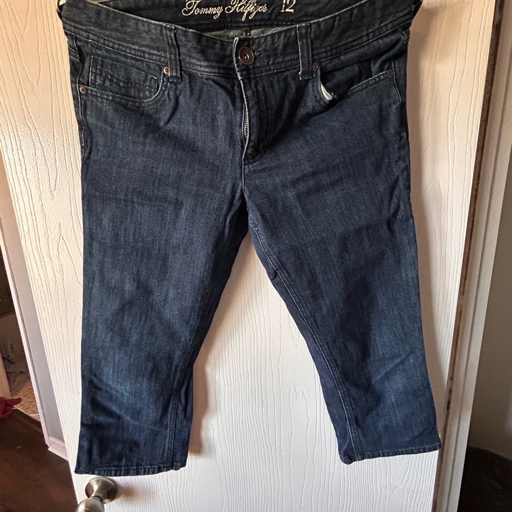 Tommy Hilfiger Women's Dark Indigo Cropped Jeans